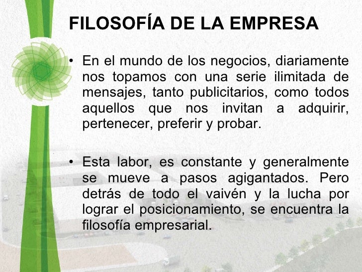 Filosofia empresarial(1)