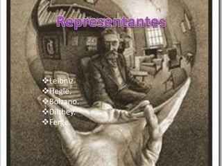 Leibniz.
Hegle.
Bolzano.
Dilthey.
Ferge.
 