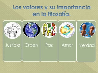 Justicia Orden Paz Amor Verdad
 