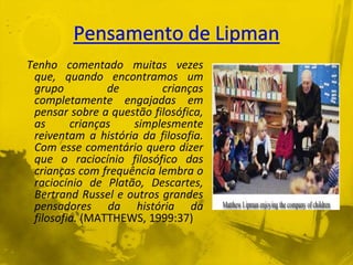 Filosofia e Criança