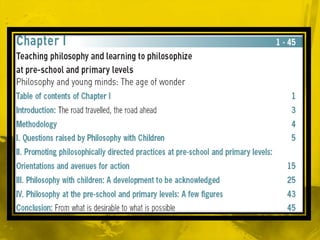 Filosofia e Criança