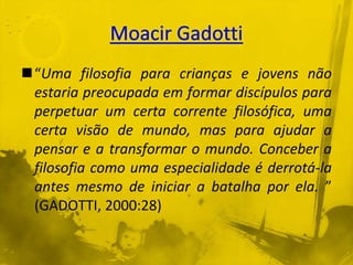 Filosofia e Criança