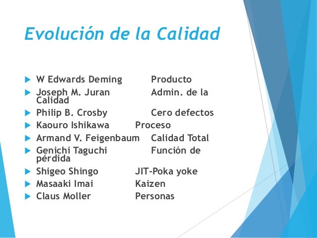 Filosofias de la calidad