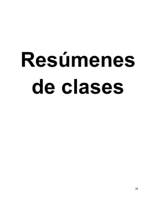 18
Resúmenes
de clases
 