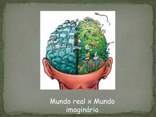 Mundo real x Mundo
imaginário
 