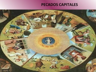 PECADOS CAPITALES En muchas de las  religiones ,  no  se le puede atribuir una  causalidad natural  a las cosas,  sino  que son producto de un poder  sobrenatural . En el caso de la religión  católica por ejemplo, se atribuye que el mal, los vicios y el pecado, no son causados por Dios, sino por el demonio y también porque el ser humano tiene el libre albedrío para decidir que hacer y que no. 