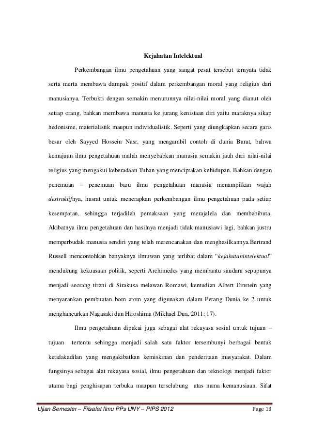 Filosofi Ilmu Dalam 3 Kajian
