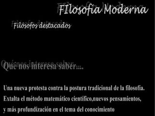 Filosofía Antigua y Moderna 