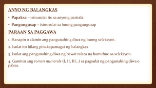 Retorika: Pagsulat | PPTX