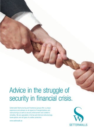 154 
can involve a range of HR, legal and other work 
stream procedures to clean up and segregate the go-forward 
operations from those which need to be 
rationalised or sold. Proper planning and execution 
can make a vast difference between just shedding the 
non core asset and realising a successful carve out and 
realisation of the company and/or shareholders 
financial, operational and strategic objectives. Disposing 
or shutting down non-core elements involves 
valuation, market sounding and positioning, as well as 
seeking out interested parties for whom the assets 
offer value. 
Optimised sale or wind down 
In some instances the ability to carve out or dispose 
of the asset in its current guise is not an option or 
presents an unacceptable discount over its potential 
future value. Invariably in such circumstances an 
assessment of the options will assist in informing the 
most effective solution. If a straight forward disposal 
does not yield positive returns or results in a limited 
or no market then options such as an optimised sale 
or wind down can be evaluated. 
Optimised sales relate to situations where a partial 
turnaround or improvement can be effected in the 
asset or company and based on cost benefit analysis 
yields better returns. In such instances common 
business recovery techniques such as forecast reviews 
with sensitivity analyses will allow a buyer to see the 
potential for the business to recover and be viable in 
the long term. Examples of this are mining assets in 
‘care and maintenance’ where the general view of the 
asset is that it is potentially tainted as not viable – 
investing in a partial turnaround may allow the mine 
to come out of care and maintenance and achieve a 
run rate of performance that may persuade buyers 
that management or mining practices were the cause 
of financial distress and the ensuing care and 
maintenance rather than issues around the lack of 
accessible mining reserves, life of mine or marginality 
of returns. 
From a South African context the junior mining 
sector can often fall foul over lack of scale or sufficient 
skills or capital to attain the true viability that the 
mining asset and reserves are really capable of by 
significantly altering and improving business 
performance. Analytics and determination of key 
causes (rather than symptoms) of distress will assist in 
the evaluation of the necessary interventions to effect 
in order to change the proposition of the distressed 
asset to a viable investment opportunity. 
Fixing the capital structure 
The objective of any financial restructuring is to effect 
substantial and lasting change in a company’s financial 
structure, or ownership or control designed to 
increase the value of the firm. Situations include 
stress-induced financial restructuring, recapitalisations, 
debt-equity swaps and post commencement finance. 
Such matters require the redesign of debt, equity and 
mezzanine instruments in order to resolve particular 
problems that cannot be solved by conventional 
methods. 
Causes are wide and varied ranging from 
unsustainable debt levels incurred in leveraged 
buyouts through to loss of headroom and 
conventional debt service capacity due to suppressed 
levels of trading. Again South Africa has some unique 
attributes in this regard particularly in the arena of 
Black Economic Empowerment (“BEE”). The Broad- 
Based Black Economic Empowerment Act of 2003 
defines black people as a generic term that includes 
Africans, Coloureds and Indians. According to the 
Act, broad-based black economic empowerment – 
with an emphasis on broad-based – refers to the 
economic empowerment of all black people including 
women, workers, youth, people with disabilities and 
people living in rural areas. The socioeconomic 
strategies envisaged include increasing black 
ownership and management of businesses, facilitating 
community and worker ownership of “enterprises and 
productive assets”, skills development, issues around 
equal representation in the workplace, preferential 
procurement, and investment in businesses that are 
owned by black people. In many historic transactions 
the buy-in of a BEE partner was often vendor 
financed and was potentially excessively reliant on 
strong cash flows for dividends. Where such cash 
flows have failed to materialise the result is deals can 
either be unwound or refinanced. 
Working capital can be a silent killer in times of 
recession but is often neglected for a variety of 
reasons. Firstly, the level of analysis, time and skill 
required to completely understand the intricacies of 
all aspects of the working capital cycle can often be 
lacking within the company despite a detailed working 
understanding of the matter and secondly banking 
facilities designed to alleviate working capital peak 
pressures such as debtors finance (or factoring) can 
also make it exceptionally difficult in a live 
environment with fluctuating trading to isolate the 
true working capital requirement let alone determine 
the cause of pressure which can range from 
worsening debtors collections and defaults, liquidation 
of inventory to generate cash through to ‘rolling’ of 
creditors. Cash and liquidity can be unlocked through 
working capital optimisation programmes which 
extend from negotiation of customer terms through 
to supplier procurement strategies. Often companies 
who have survived the worst of a downturn, fail to 
 