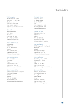 Simmons  Simmons 
13th Floor, One Pacific Place, 88 Queensway, 
Hong Kong. 
Tel: +852 2868 1131 
Fax: +852 2810 5040 
Email: 
richard.mckeown@simmons-simmons.com 
Website: www.simmons-simmons.com 
Partners 
Richard McKeown 
Robert Lewington 
Activities: All aspects of rescues, 
reconstructions, receiverships, administration, 
liquidations and international insolvencies. 
SJ Berwin LLP 
3205 Lippo Centre, Tower Two, 
89 Queensway, Hong Kong. 
Tel: +852 2186 3000 
Fax: +852 2186 3088 
Email: east.asia@sjberwin.com 
Skadden, Arps, Slate, Meagher  
Flom 
42/F, Edinburgh Tower, The Landmark, 
15 Queen’s Road Central, Hong Kong. 
Tel: +852 3740 4700 
Fax: +852 3740 4727 
Website: www.skadden.com 
Partners 
Alan G. Schiffman 
Edward Lam 
Jonathan B. Stone 
Alec P. Tracy 
Activities: Worldwide practice serving 
corporations and their principal creditors 
and investors by providing value-added legal 
solutions in bankruptcy and restructuring 
situations. 
SNR Denton HK LLP in 
association with Brandt Chan  
Partners 
Suite 3201, Jardine House, 
1 Connaught Place, Central, Hong Kong. 
Tel: +852 2523 1819 
Fax: +852 2868 0069 
Website: www.snrdenton.com 
Standard  Poor’s 
Suite 3003, The Landmark, Edinburgh Tower, 
15 Queens Road Central, Hong Kong. 
Tel: +852 2533 3500 
Fax: +852 2533 3566 
Tanner De Witt 
1806 Tower Two, Lippo Centre, 
89 Queensway, Hong Kong. 
Tel: +852 2573 5000 
Fax: +852 2802 3553 
Email: general@tannerdewitt.com 
Website: www.tannerdewitt.com 
Partners 
Ian De Witt 
Email: iandewitt@tannerdewitt.com 
Robin Darton 
Email: robindarton@tannerdewitt.com 
Activities: Tanner De Witt acts for 
insolvency practitioners, creditors, directors, 
shareholders, companies and individuals 
facing cash flow difficulties. 
Walkers 
15th Floor, Alexandra House, 
18 Chater Road, Central, Hong Kong. 
Tel: +852 2284 4566 
Fax: +852 2284 4560 
Email: info@walkersglobal.com 
Website: www.walkersglobal.com 
Partner 
Fraser Hern 
Activities: Highly regarded and integrated 
global team delivering informed legal support 
across the spectrum of restructuring 
transactions, whether contentious or out-of-court. 
White  Case 
9th Floor Central Tower, 28 Queen’s Road 
Central, Hong Kong. 
Tel: +852 2822 8700 
Fax: +852 2845 9070 
Website: www.whitecase.com 
Partners 
John Hartley 
Tel: +852 2822 0409 
Email: jhartley@whitecase.com 
John Shum 
Tel: +852 2822 8748 
Email: jshum@whitecase.com 
Anna-Marie Slot 
Tel: +852 2822 8752 
Email: aslot@whitecase.com 
Activities: White  Case is a global law firm 
with over 2000 lawyers in 26 countries. Their 
financial restructuring and insolvency group is 
a worldwide practice consisting of over 160 
restructuring and insolvency lawyers. They 
are a globally recognised leader in complex 
cross-border insolvencies and workouts, and 
they represent clients in all aspects of 
restructurings, workouts and insolvencies, 
including both transactional and litigation 
matters. Recent representations include many 
of the world’s largest restructuring cases and 
out-of-court workouts. 
HUNGARY 
Chamber of Hungarian Auditors 
Szinyei M. u. 8, H-1063 Budapest, Hungary. 
Tel: +36 (1) 473 4500 
Fax: +36 (1) 473 4510 
Email: mkvk@mkvk.hu 
Website: www.mkvk.hu 
President 
Dr. Janos Lukacs 
Tel: +36 (1) 473 4500 
Email: mkvk@mkvk.hu 
Contact 
Bernadett Molnár 
Tel: +36 (1) 473 4521 
Email: international@mkvk.hu 
Activities: Self-governed public body of 
auditors. National organisation with 5514 
members. Gives opinion on acts, develops 
rules, regulations, professional training, 
auditors’ education, exchange of information, 
maintains register, member of international 
organisations (FEE, IFAC). 
Deloitte 
Dozsa Gyorgy ut 84/C, Budapest, Hungary. 
Website: www.deloitte.com 
Head of Restructuring Services 
Brad Quayle 
Tel: +36 (1) 428 6867 
Email: brquayle@deloittece.com 
Activities: Deloitte advises stakeholders in 
underperforming or distressed businesses 
including creditors and directors. Services 
include insolvency appointments, financial 
restructuring, turnaround and business 
reviews. 
Faludi Wolf Theiss 
Kálvin tér 12-13, Kálvin Center, 4th floor, 
H-1085 Budapest, Hungary. 
Tel: +36 (1) 4848 800 
Fax: +36 (1) 4848 825 
Email: budapest@wolftheiss.com 
Website: www.wolftheiss.com 
Director 
Zoltán Faludi 
Email: zoltan.faludi@wolftheiss.com 
Activities: Advising international clients in 
all phases of restructuring projects, including 
advising and representing banks and material 
vendors in insolvency proceedings. 
Noerr 
Fö utca 14-18, H-1011 Budapest, Hungary. 
Tel: +36 (1) 1224 0900 
Fax: +36 (1) 1224 0495 
Email: info@noerr.com 
Website: www.noerr.com 
Contact 
Dr. Zoltán Nádasdy 
Email: zoltan.nadasdy@noerr.com 
Activities: Advising shareholders, 
companies, creditors and investors regarding 
insolvency/restructuring proceedings. Trustee 
for secured creditors. Advice to insolvency 
administrators. 
Oppenheim 
Oppenheim Law Office, Karolyi Mihaly u. 12, 
H-1053 Budapest, Hungary. 
Tel: +36 (1) 486 2200 
Fax: +36 (1) 486 2201 
Email: office@oppenheim.hu 
Website: www.oppenheim.hu 
Patners 
Dr. Mihaly Barcza 
Tel: +36 (1) 486 2271 
Email: mihaly.barcza@oppenheim.hu 
Dr. József Bulcsú Fenyvesi 
Tel: +36 (1) 486 2275 
Email: jozsef.fenyvesi@oppenheim.hu 
Activities: A group of dynamic and 
innovative lawyers providing advice on all 
areas of Hungarian business law. 
PricewaterhouseCoopers 
Wesselényi utca 16, Budapest, 
H-1077 Hungary. 
Tel: +36 (1) 461 9100 
Fax: +36 (1) 461 9101 
Email: info@hu.pwc.com 
Website: www.pwc.hu 
CEO 
George Johnstone 
Tel: +36 (1) 461 9696 
Email: george.johnstone@hu.pwc.com 
Partner, Advisory 
Miklós Fekete 
Tel: +36 (1) 461 9242 
Email: miklos.fekete@hu.pwc.com 
Activities: Assist clients to successfully 
develop and perform outstanding 
restructurings. The business recovery 
Services include – amongst others – 
development and management the full-scope 
restructuring process from independant 
business reviews through distressed MA, 
strategic advisory, and turnaround 
management. 
Radnóczy  Mészáros Nörr 
Stiefenhofer Lutz 
Fö utca 14-18, H-1011 Budapest, Hungary. 
Tel: +36 (6) 1224 0900 
Fax: +36 (6) 1224 0495 
Email: info@noerr.com 
Website: www.noerr.com 
Office Manager 
Dr. Alexander Birnstiel 
Email: alexander.birnstiel@noerr.com 
Activities: Advising shareholders, 
companies, creditors and investors regarding 
insolvency/restructuring proceedings. Trustee 
for secured creditors. Advice to insolvency 
administrators. 
Réczicza White  Case LLP 
Andrássy ut 11, H-1061 Budapest, Hungary. 
Tel: +36 (1) 488 5200 
Fax: +36 (1) 488 5299 
Website: www.whitecase.com 
Partners 
Istvan Reczicza 
Email: ireczicza@whitecase.com 
Gergely Horváth 
Tel: +36 (1) 488 5258 
Email: ghorvath@whitecase.com 
217 
 