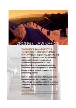 from a judicial recovery process who had approved a 
plan of reorganisation, due to improper predictions, 
such as, lengthening of the period for repaying the 
debt to 18 years with a three-year grace period, 
unequal treatment among creditors of the same class, 
and also because the company showed clear signs of 
non-viability. 
Hopefully precedents and decisions like these will 
get notoriety and will become increasingly frequent, 
especially if confirmed by the Superior Court of 
Justice (STJ), responsible for the final interpretation of 
federal law, settling controversial issues between the 
State Courts of Justice and Federal Regional Courts, 
and ensuring the application of federal law. 
Although it is understandable that after 60 years of 
waiting for legislation that allows the effective 
recovery of viable enterprises initially there would be 
some exaggeration and inaccuracy in the application 
of new concepts, we believe it is already and 
sufficiently clear that the price paid for this 
disproportionate response to the previous model is 
very high. 
A safe and efficient insolvency system is 
indispensable for the stability of the trade and financial 
system of a country, it encourages investment and the 
financing of productive activity, thus generating 
sustainable economic growth, and encouraging 
responsible corporate behaviour. We believe that the 
Superior Court of Justice is aware of this reality and 
will fulfill its role in the final interpretation of the LRF, 
which will provide relevant progress in the Brazilian 
bankruptcy system. 
Author: 
Bruno Gutierres, Partner 
Ramos, Zuanon e Manassero Advogados 
Rua São Tomé, 86 - cj. 111 
São Paulo - SP - 04551-080 
Brazil 
Tel: +55 (11) 3055 2008 
Fax: +55 (11) 3848 9449 
Website: www.rzmadvogados.com.br 
65 
that are well advised and represented by specialised 
law firms have succeeded in the enforcement of credit 
rights and collaterals against companies that had 
unacceptable judicial recovery plans. However, in 
general, we can say that the outcome of the judicial 
recovery processes in Brazil could be much better and 
needs to evolve. 
Consequently, just two years after the approval of a 
large number of recovery plans since the global 
economic crisis started in 2008, it is already clear that 
most of the judicially reorganised enterprises are 
unable to overcome their difficult situation. Even after 
the big haircuts, debt rescheduling and collateral losses 
imposed to the creditors, they preserved their 
inefficiencies, lost credibility and seriously threaten to 
fail, thus multiplying the losses to all stakeholders. 
However, although so far the outcome of the 
implementation of the LRF, in general, has been 
disappointing, a few recent decisions and 
interpretations, especially from the Court of Appeals 
of the State of São Paulo, show a trend of 
development and maturation of the Judiciary. 
On March 14, 2011, the chamber reserved to 
bankruptcy and judicial recovery of the Court of 
Appeals of the State of São Paulo edited its first book 
of precedents which, although without binding power, 
serve as strong guidance for the implementation of 
LRF within São Paulo State. Among the precedents 
edited, there are two that are noteworthy: number 61, 
which provides, “In bankruptcy, the removal or 
replacement of warranty will only be permitted upon 
express approval of the holder”; and number 62, 
which says, “In Recovery court, it is inadmissible to 
release latches with a pledge of bank receivables and, 
therefore, the amount received in payment guarantees 
should remain in an escrow account during the 
suspension period provided for in § 4 of Art. 6 of 
that Act.” 
On February 28, 2012, the same specialised 
chamber of the Court of Appeals of the State of São 
Paulo, in the judgment of the interlocutory appeal 
number 0136362-29.2011.8.26.0000, annulled the 
determination of the general meeting of creditors 
 