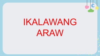 IKALAWANG
ARAW
 