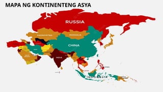 9/3/20XX Presentation Title 6
MAPA NG KONTINENTENG ASYA
 
