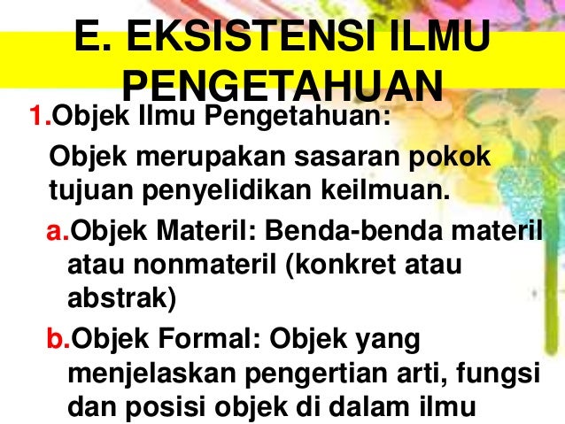 Filsafat dan ilmu pengetahuan