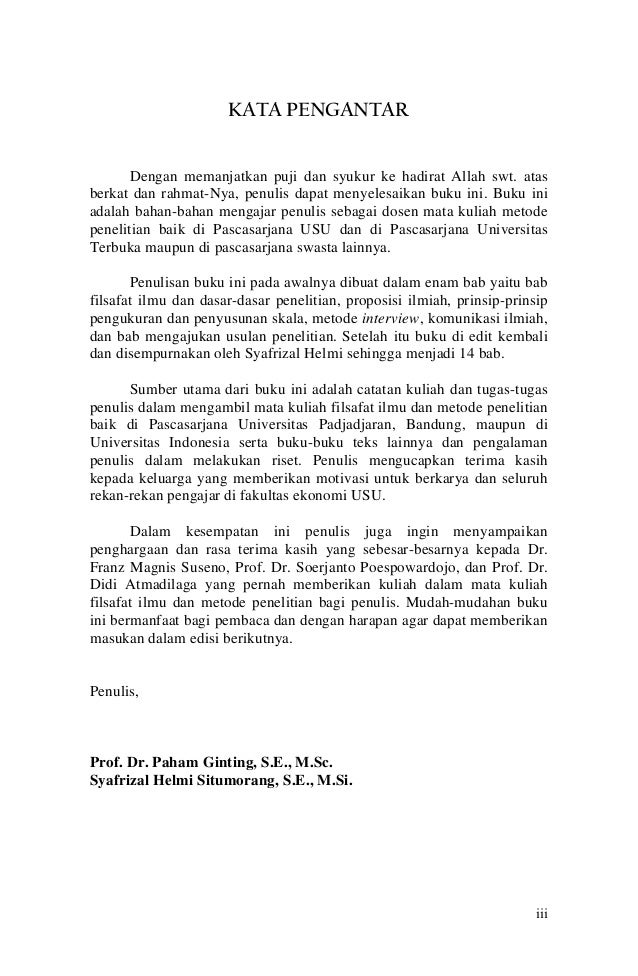 Filsafat ilmu dan metode riset