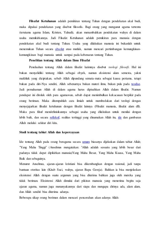 Filsafat Ketuhanan
