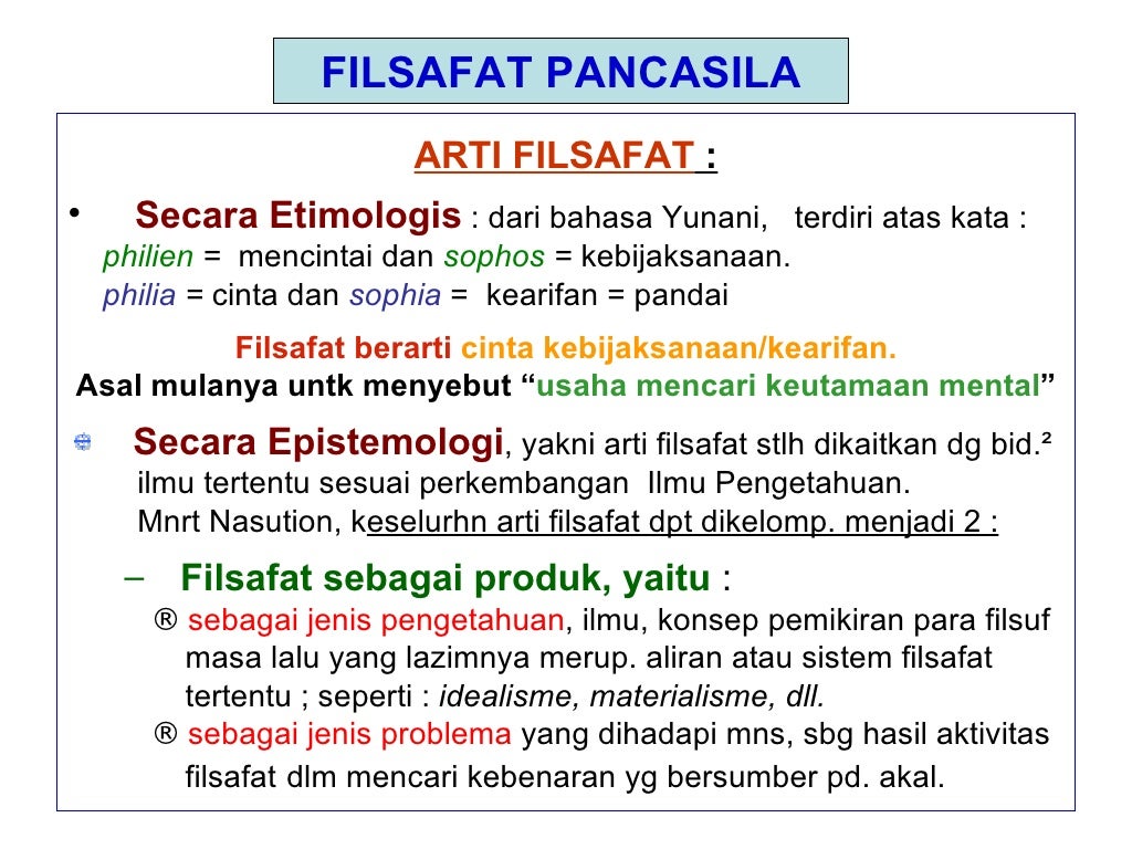 Filsafat pancasila