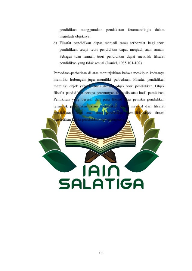 Perbedaan Filsafat Pendidikan Dan Filsafat Pendidikan Islam - Terkait