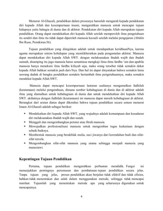 Filsafat pendidikan (Hakikat Tujuan Pendidikan Dalam Islam).pdf