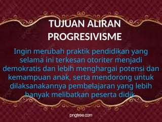 Comprehensive Overview of Progressivism Philosophy in Education | PPTX