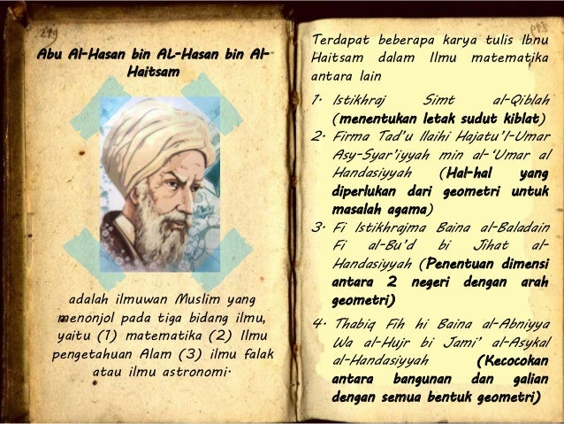 Ilmuan Islam Dalam Bidang Matematika