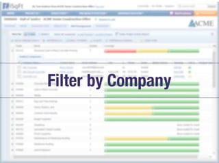 iSqFt - Bid Management - Filter by company