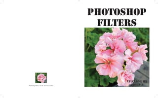 PHOTOSHOP
FILTERS
Xu(Carol) He
Group BPhotoshop Filters / Xu He - Revised 11/2013
 