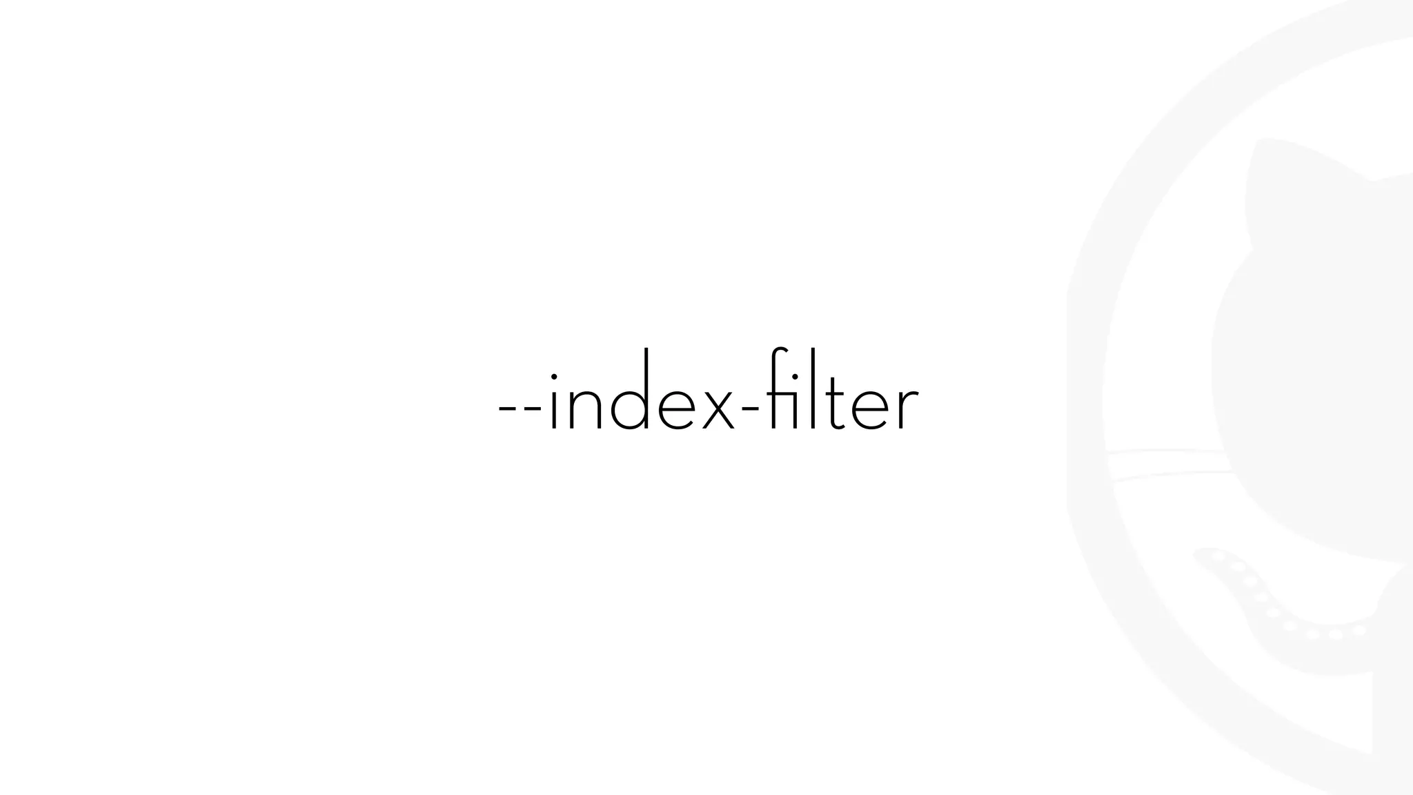 --index-ﬁlter
 