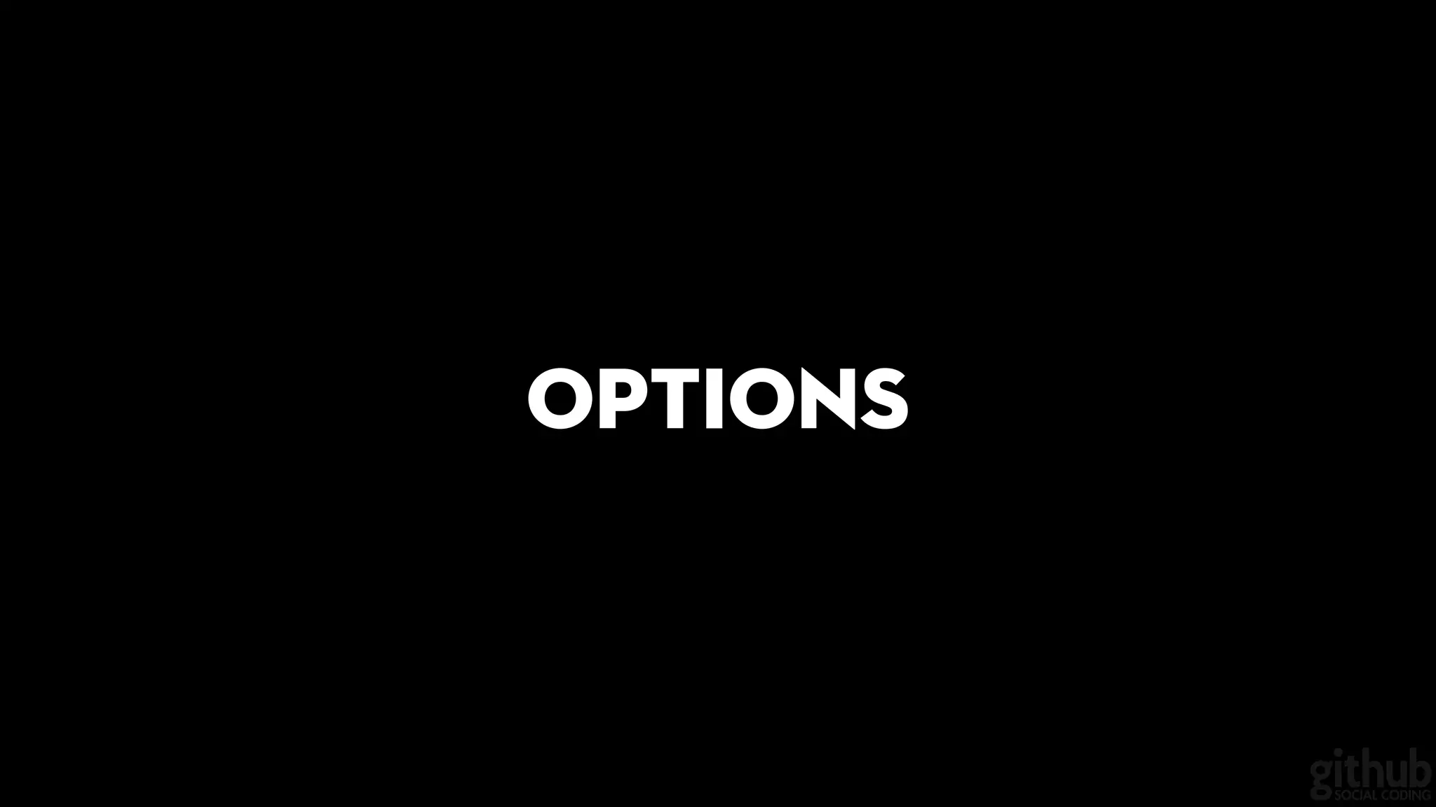 Options
 