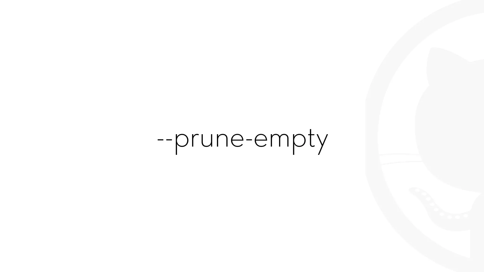 --prune-empty
 