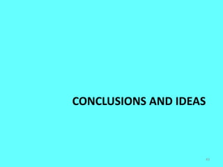 CONCLUSIONS AND IDEAS
43
 