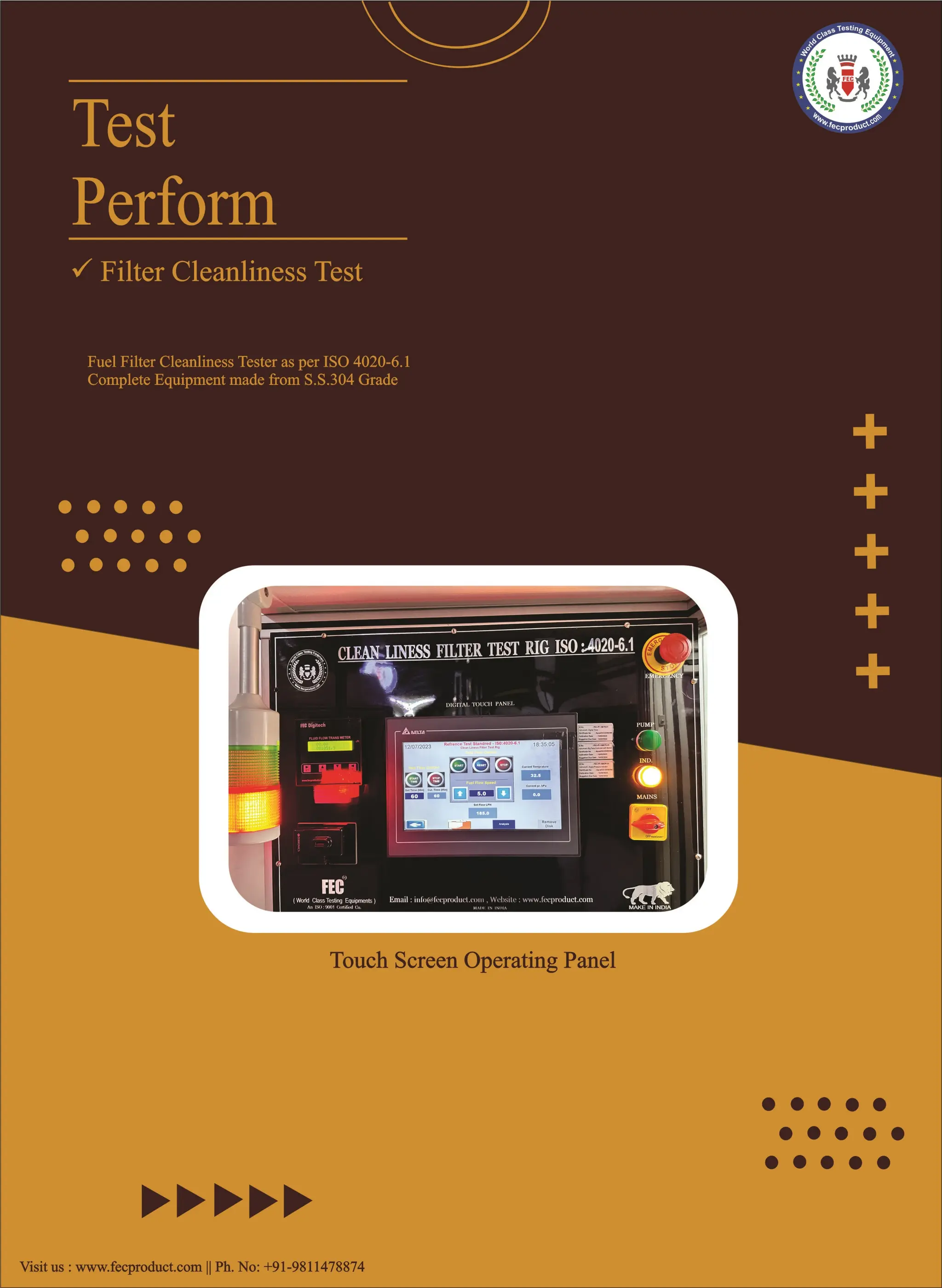 ISO 4020-6.1 Filter Cleanliness Test Equipment. | PDF