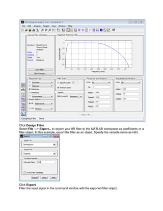 Filter Implementation And Evaluation Project | PDF