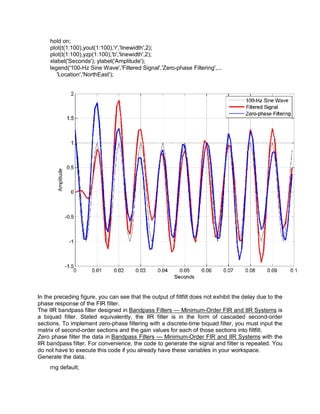 Filter Implementation And Evaluation Project | PDF