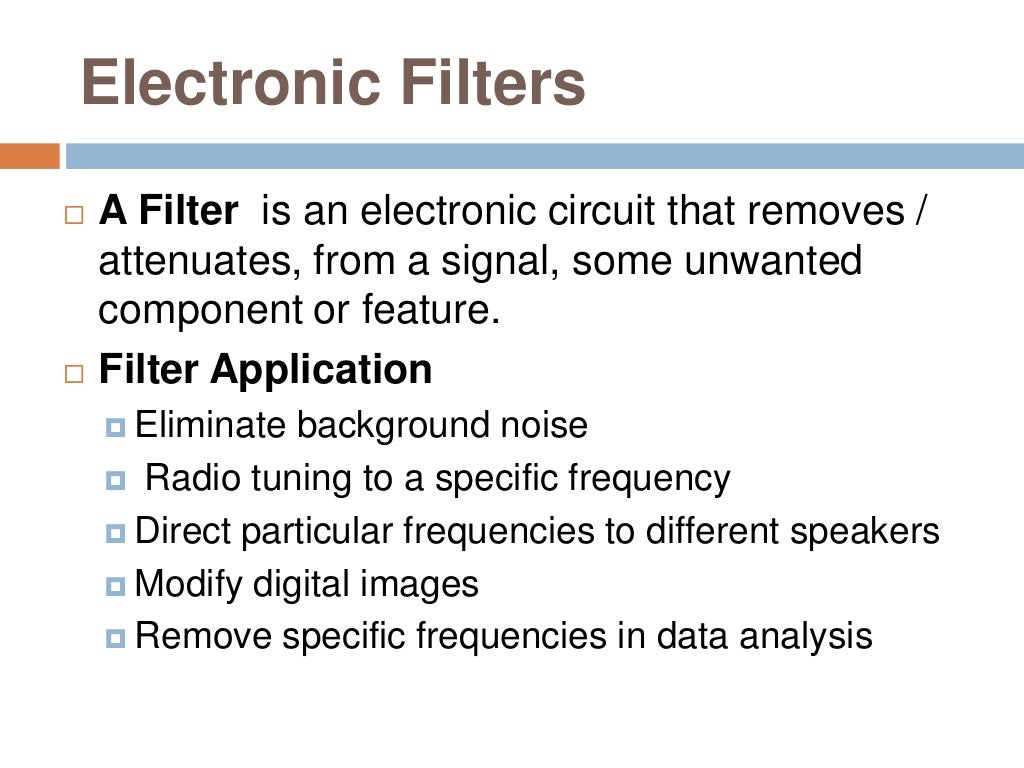 Signal Filtering
