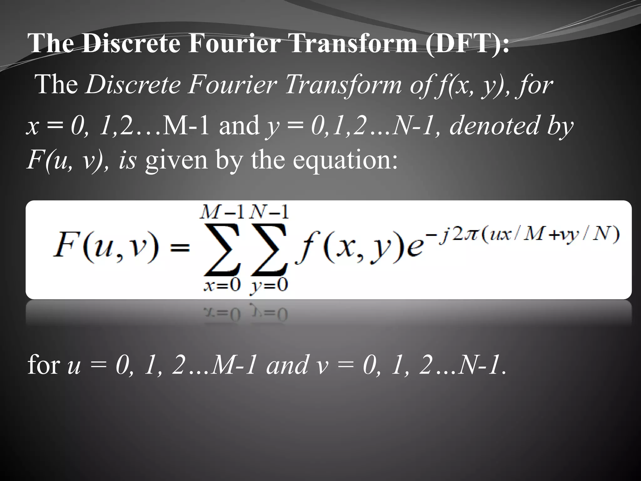 Filtering in frequency domain | PPTX