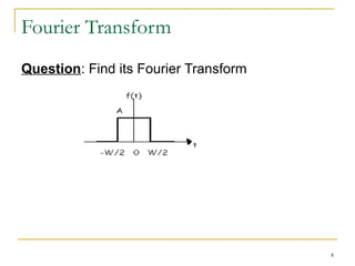Filtering in the Frequency Domain and fourier transform application | PPTX