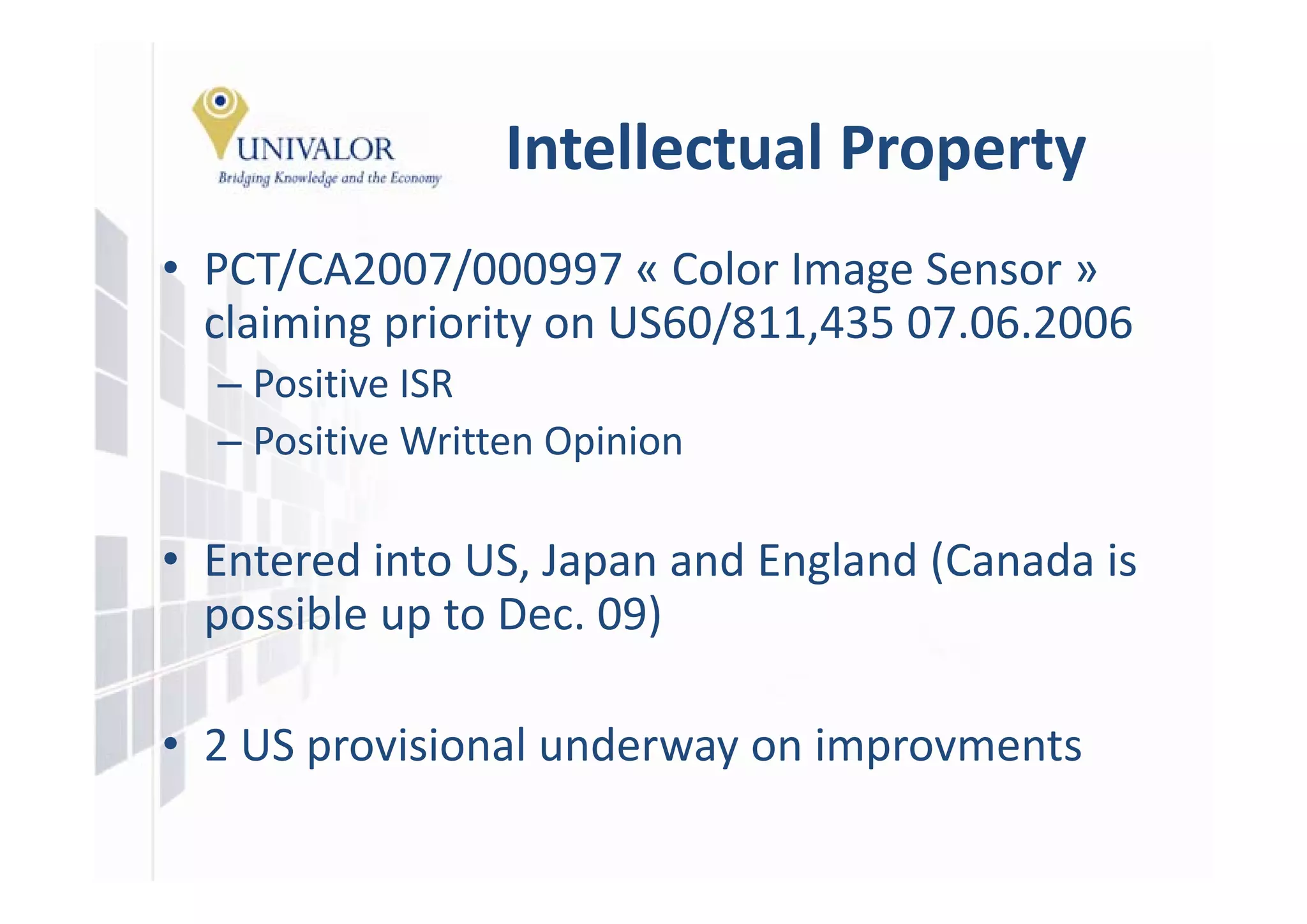 Filterless Corlor Imaging Sensor