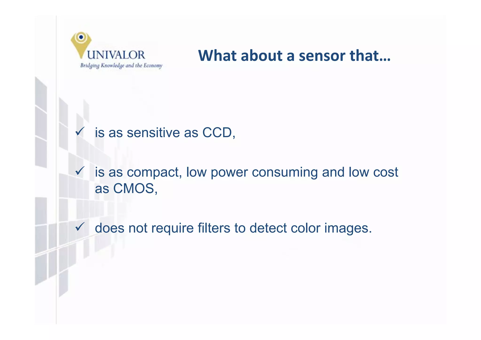 Filterless Corlor Imaging Sensor