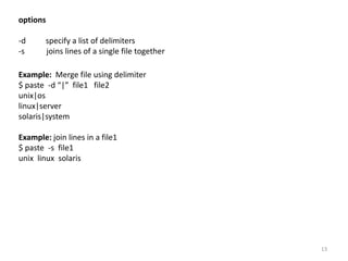 Unix - Filters | PPTX | Operating Systems | Computer Software and ...