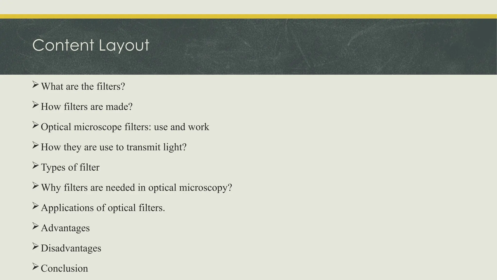 Filters USED IN SCANNING ELECTRON MICROSCOPEpptx | PPTX