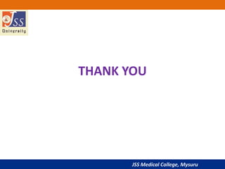 JSS Medical College, Mysuru
THANK YOU
 