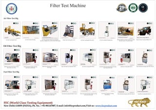 Filter test machines