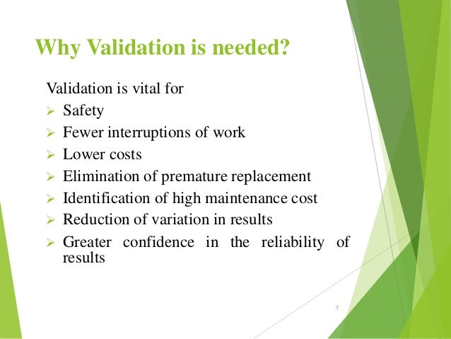 Filter validation