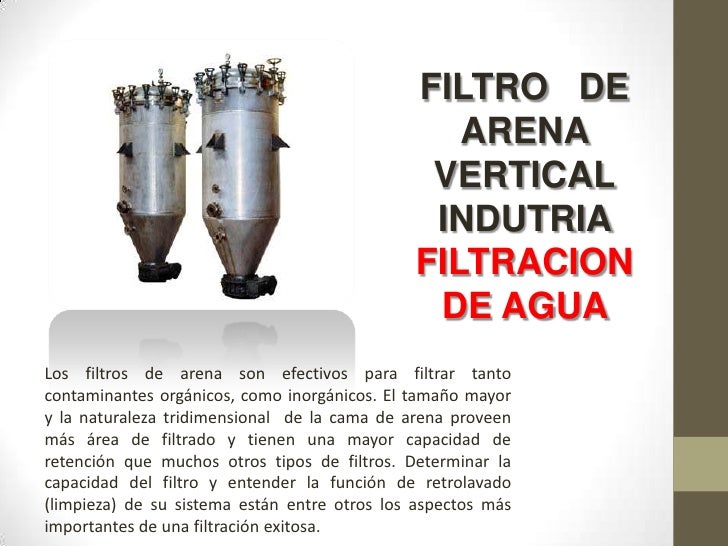 Tipos de filtros en la industria alimentaria