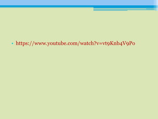 • https://www.youtube.com/watch?v=vt9Knb4V9Po
 