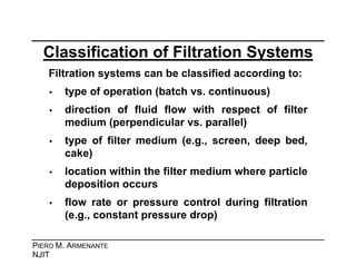 Filter Method Classifications Filtration | PDF