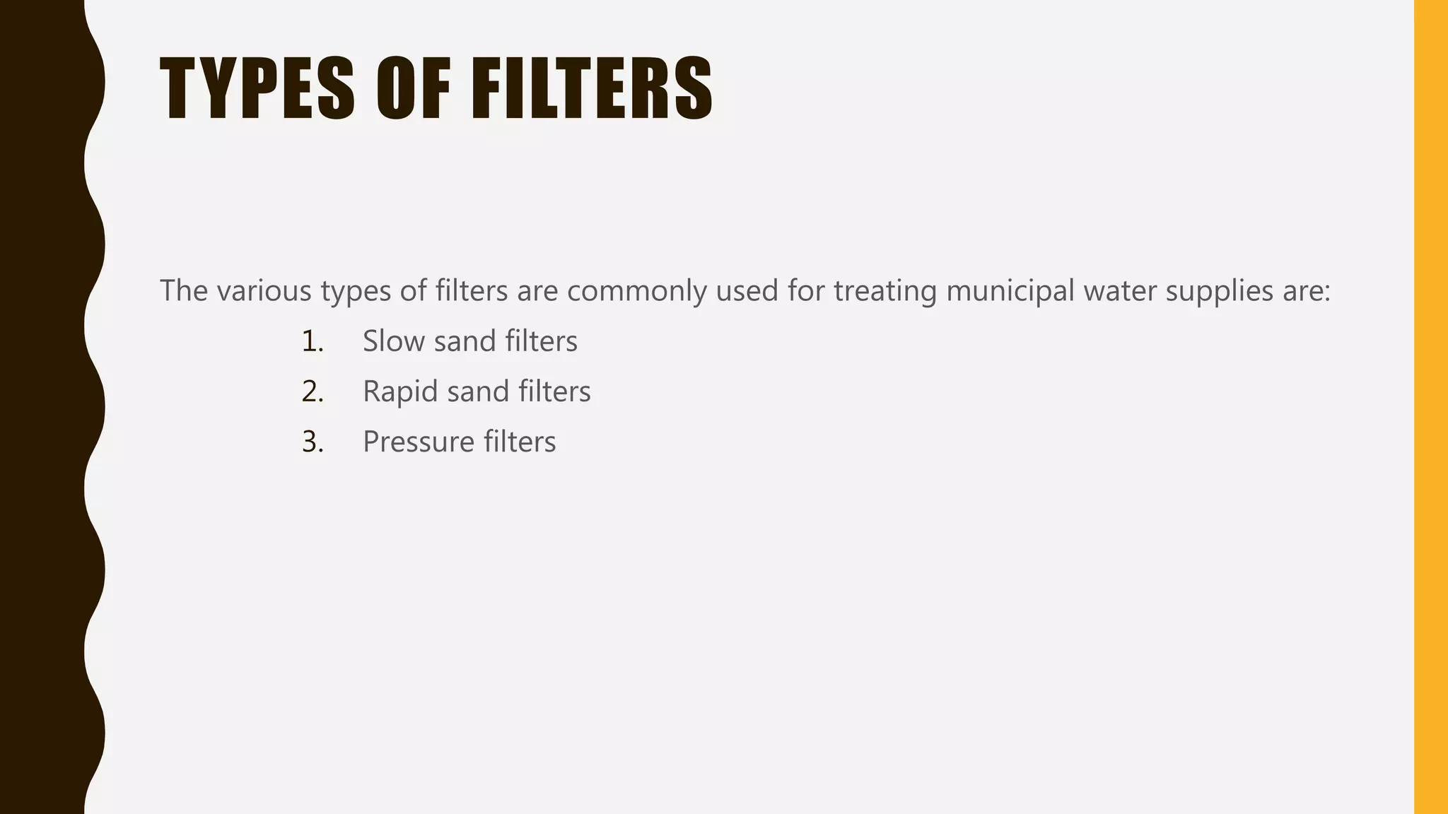 Filtration/slow sand filter | PPTX
