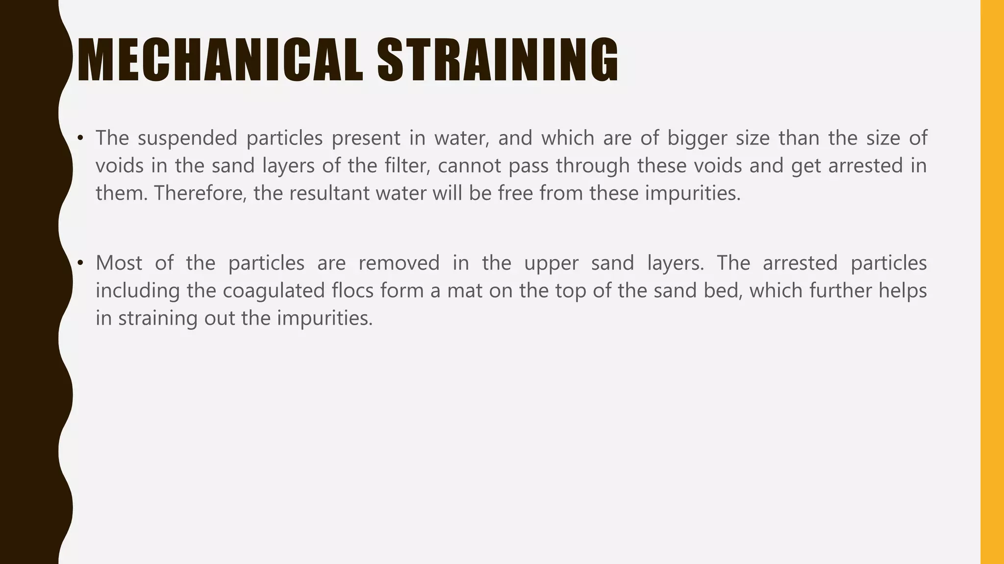Filtration/slow sand filter | PPTX